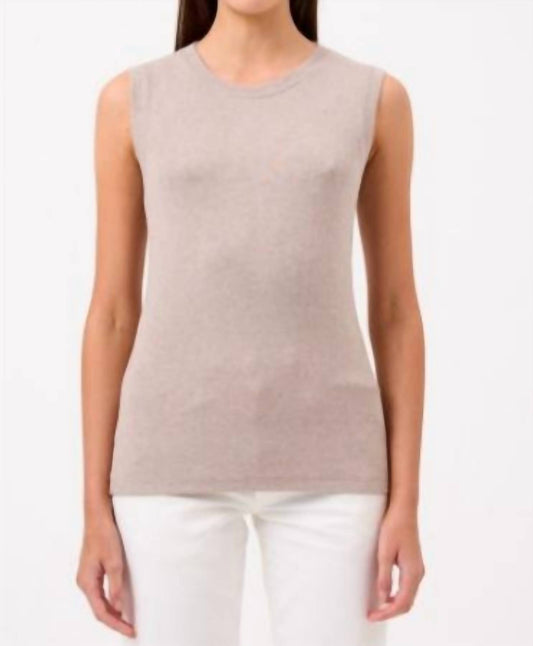 Ribbed Sleeveless Tee