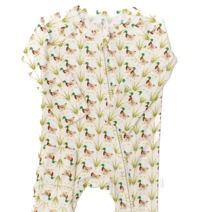 Kids Ducks Bamboo Zip Sleep Romper