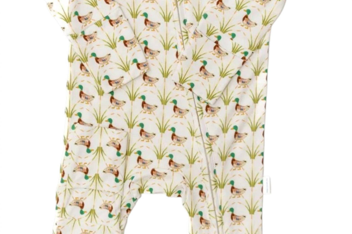 Kids Ducks Bamboo Zip Sleep Romper