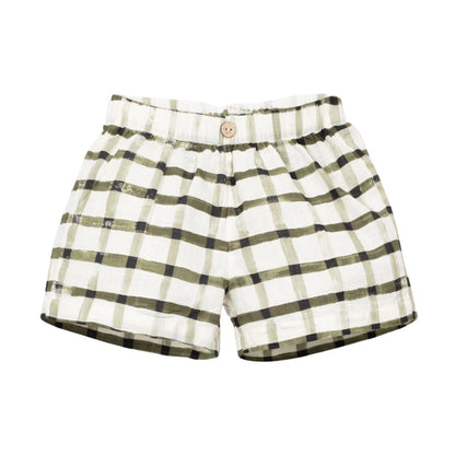 Boys Jersey T-shirt And Printed Woven Shorts Set