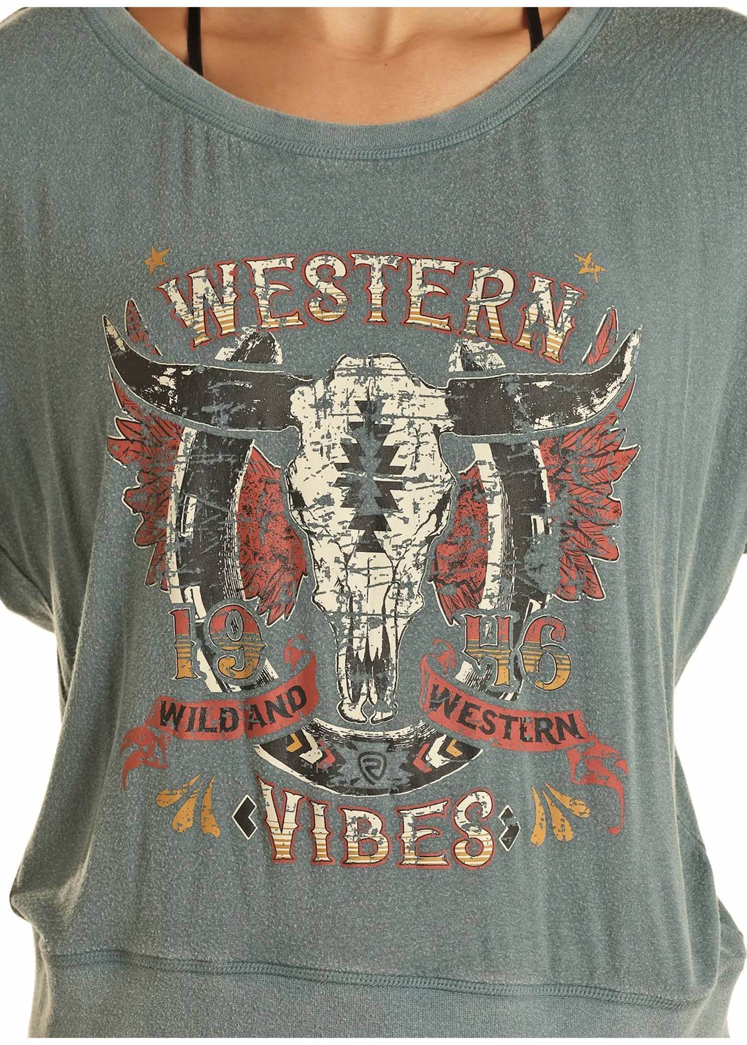 Rock & Roll Cowgirl - Western Vibes Graphic Tees - Rack Hunt