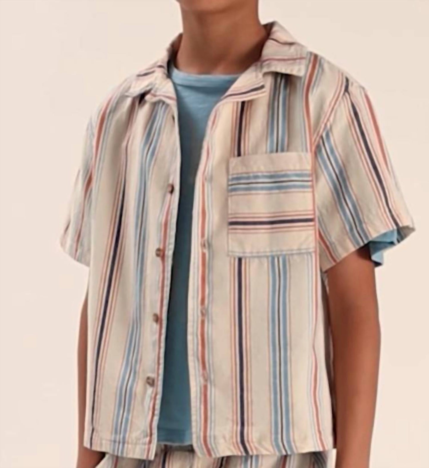 Iro Striped Cotton Button Up Shirt