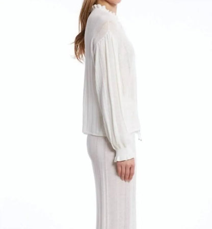KNITSS - Heaven Drop Collar Knit Frill Top - Rack Hunt