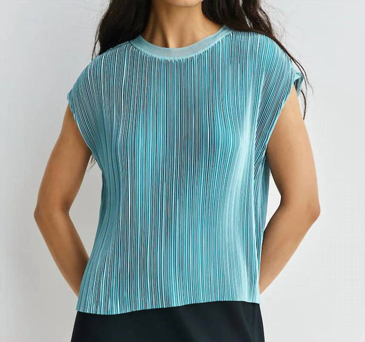 Cedre Pleated Satin Top