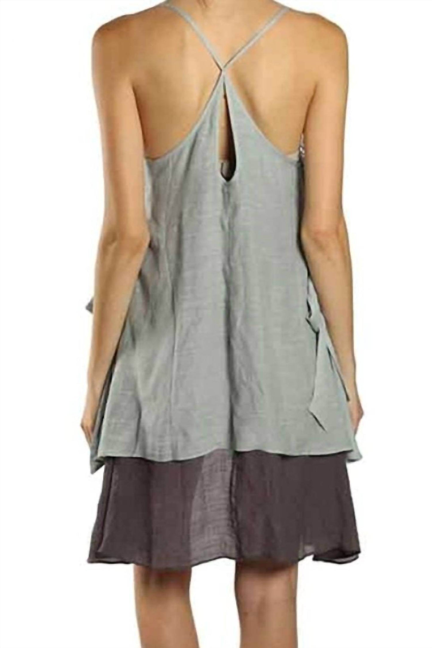 A'REVE - Asymmetrical X Back Dress Mini Dress - Rack Hunt -