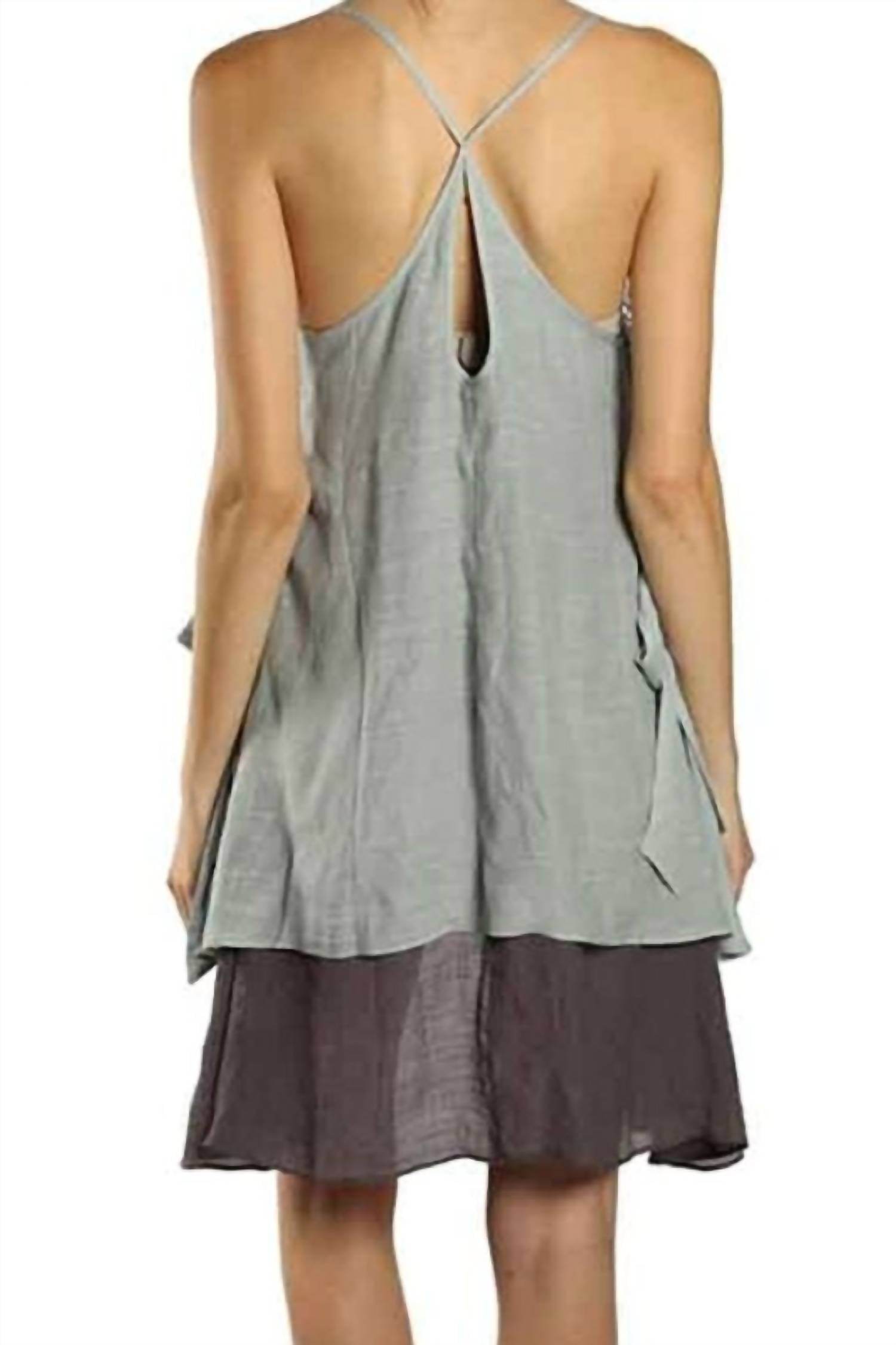 A'REVE - Asymmetrical X Back Dress Mini Dress - Rack Hunt -
