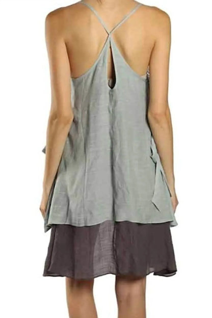 A'REVE - Asymmetrical X Back Dress Mini Dress - Rack Hunt