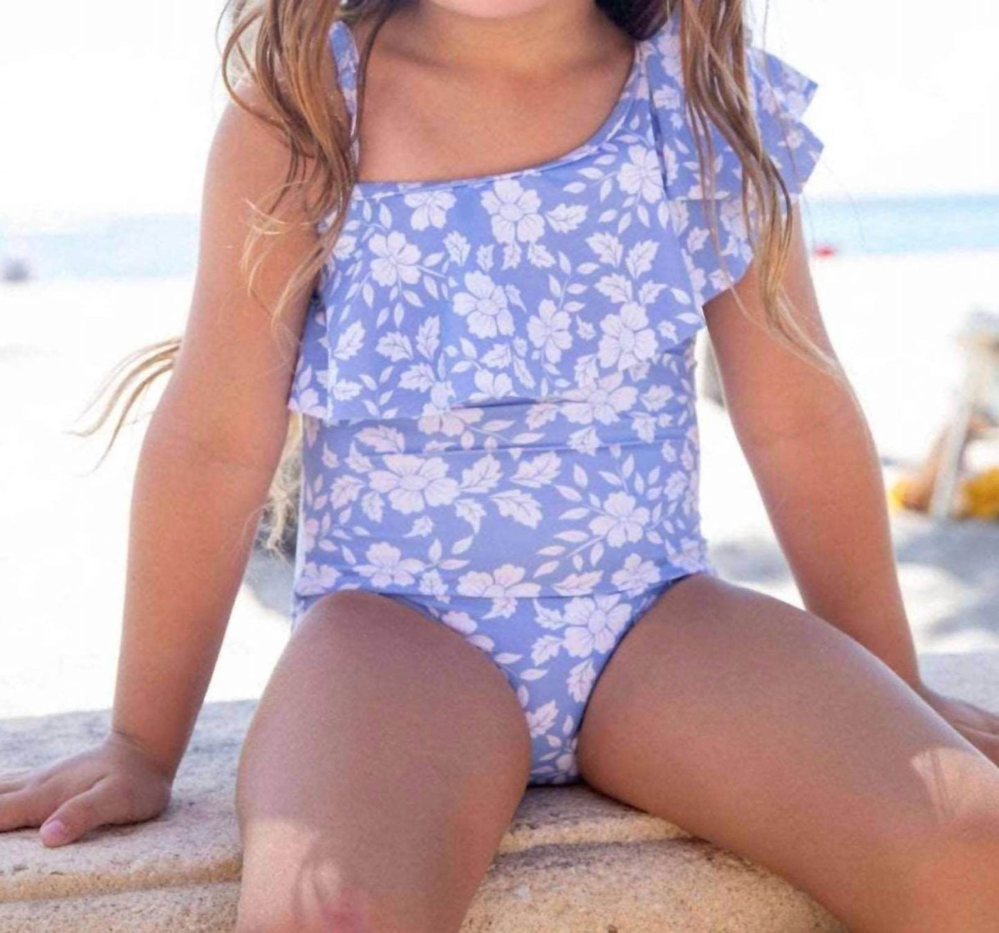Blueberry Bay swimwear - Girls Beliza One-Piece Swimsuit Set - Rack Hunt -