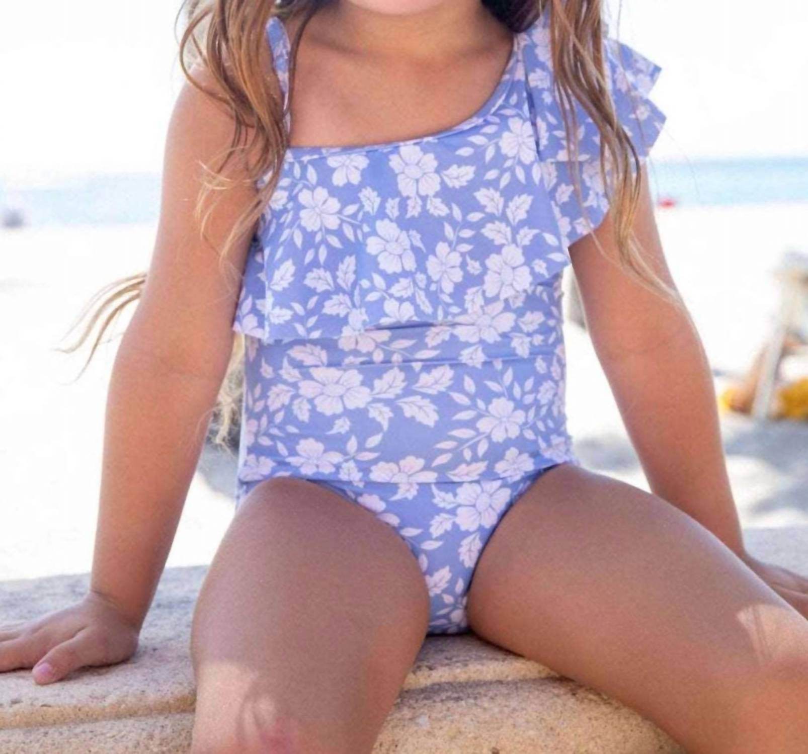 Blueberry Bay swimwear - Girls Beliza One-Piece Swimsuit Set - Rack Hunt -