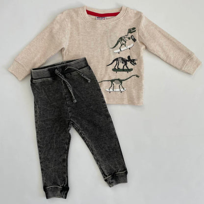 Kids' Thermal Dinosaur Long Sleeve Top