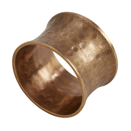 Hammered Napkin Rings - Set Of 4
