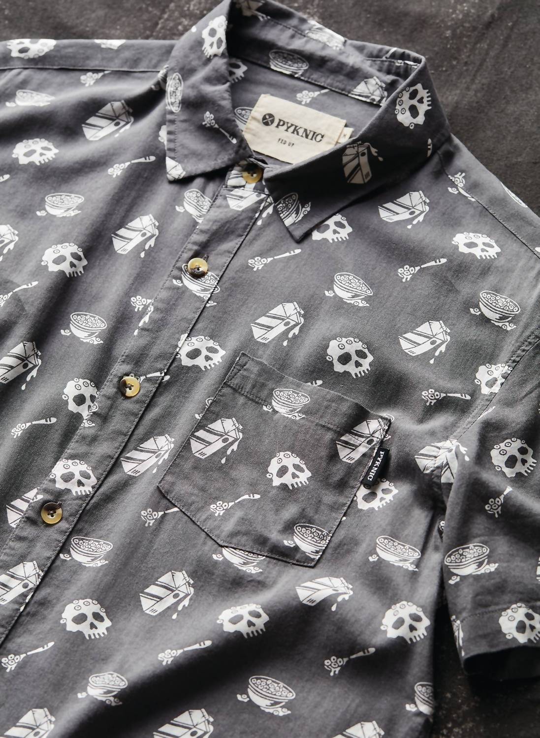 Unisex Cereal Killer Casual Button Down Shirt