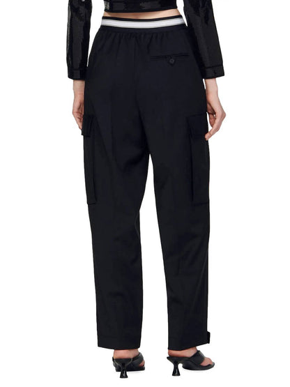Pre-loved Wide Leg Twill Cargo Pant