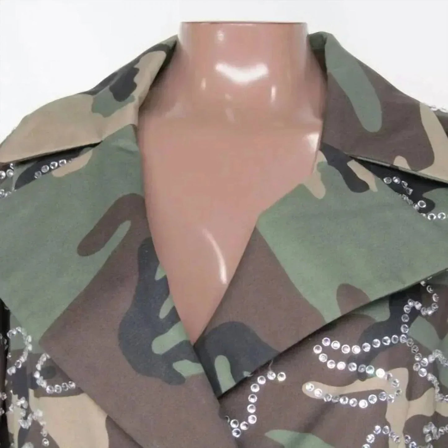 PHILIPP PLEIN - Women's Rhinestone Camouflage Trench Coat - Rack Hunt