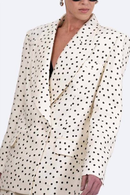 Polka Dot Blazer
