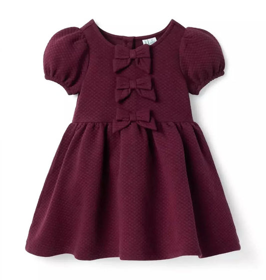 Janie and Jack - Kid's Quilted Bow Dress - Rack Hunt