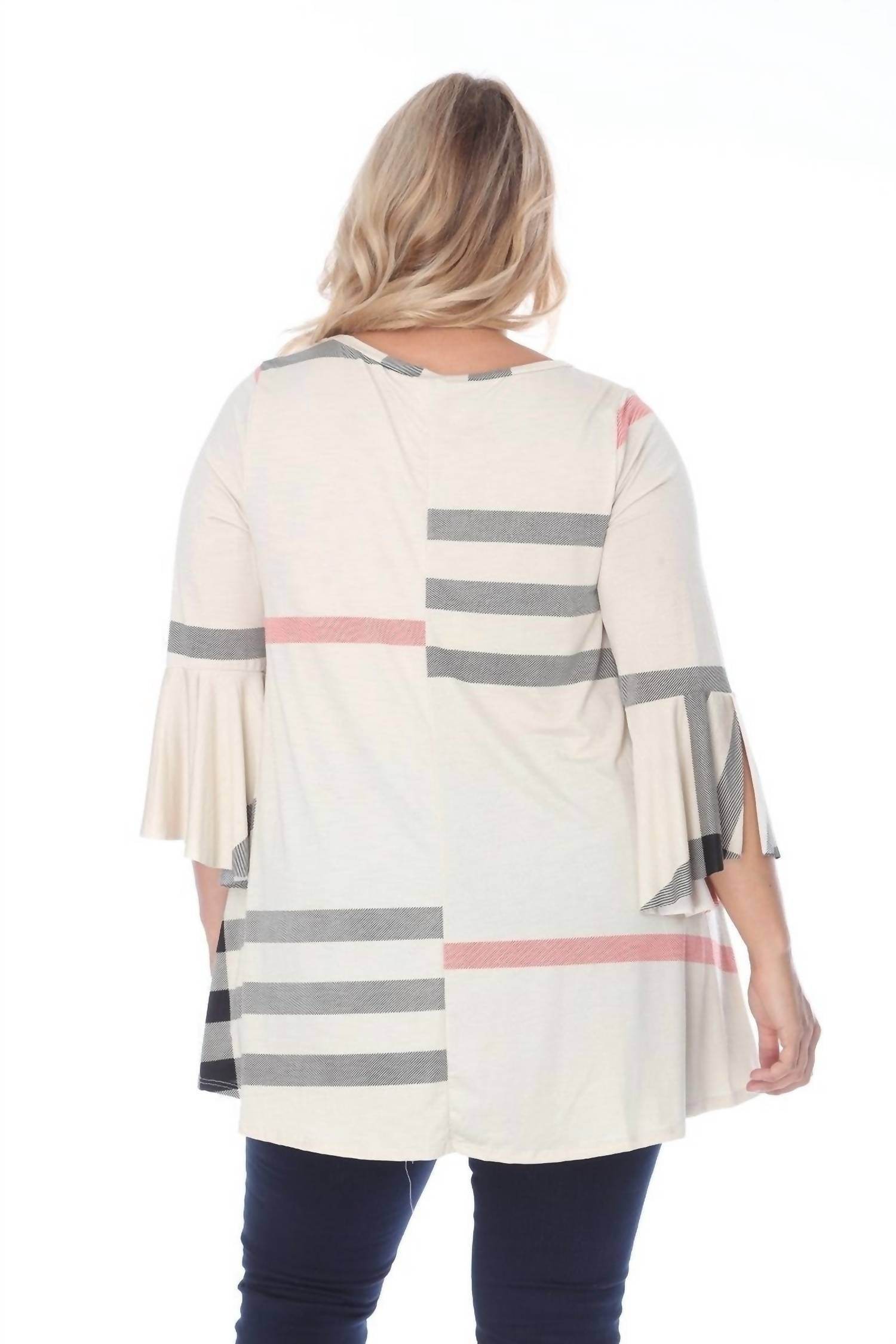 South River - Plaid Three-quarter Sleeve Tunic - Rack Hunt