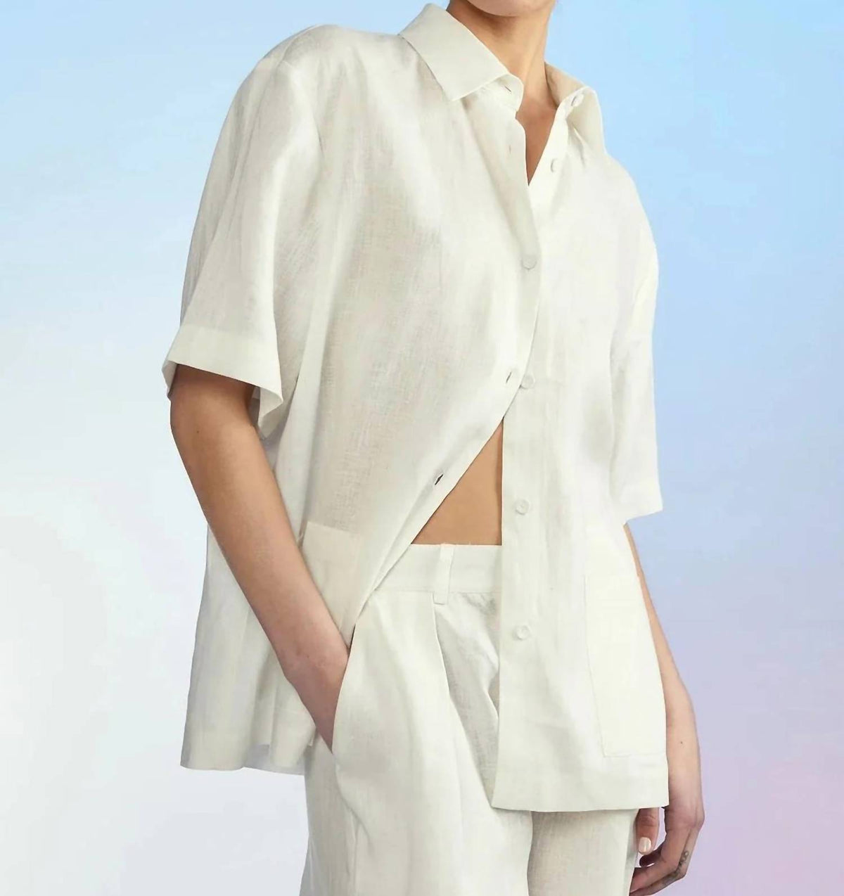 ISOLA LINEN CAMP SHIRT