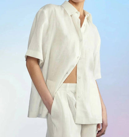 ISOLA LINEN CAMP SHIRT