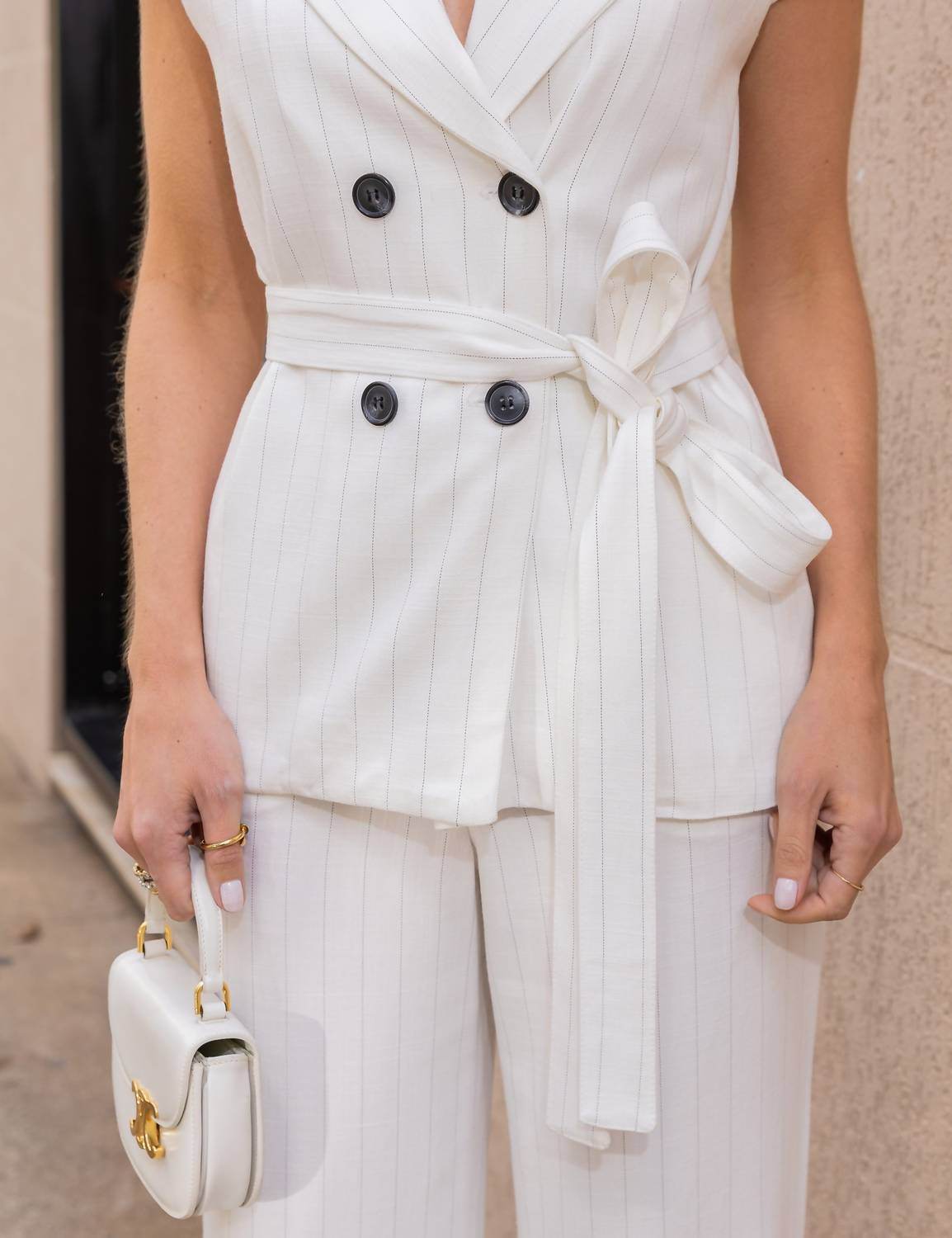 Unique Chic - Livia Lines Vest And Pants Set - Rack Hunt