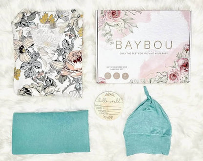 Baybou - Robe And Swaddle Set 5-piece - Rack Hunt