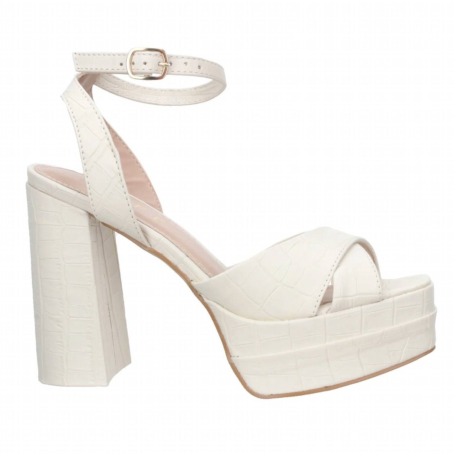Women's Platform Dress Croco Sandal