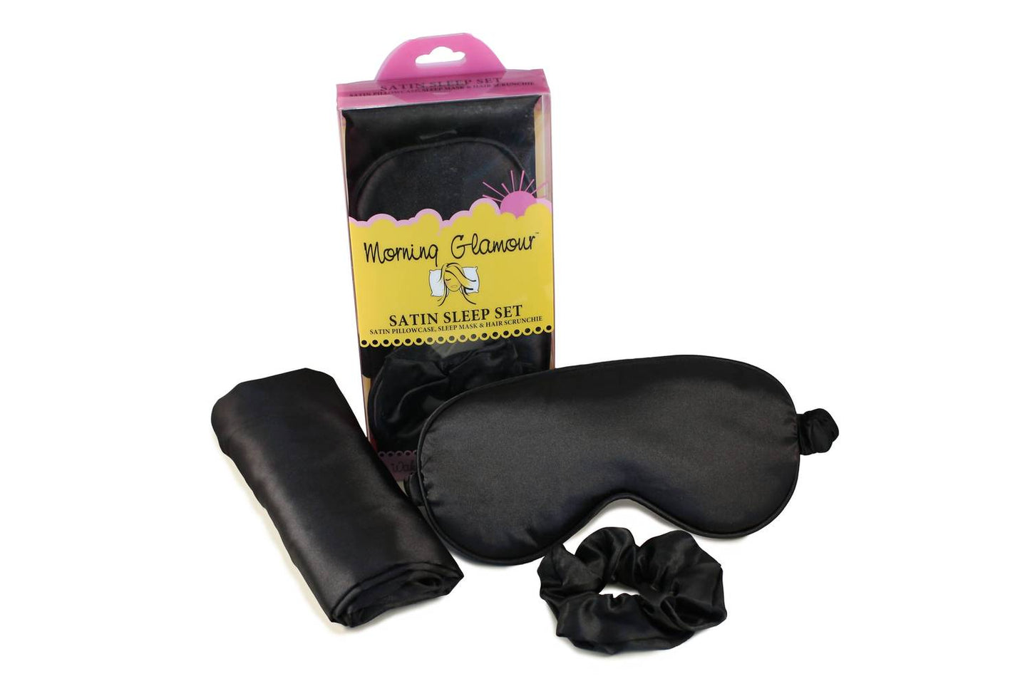 Ultimate Sleep Satin Pillowcase, Eye Mask And Scrunchie Set
