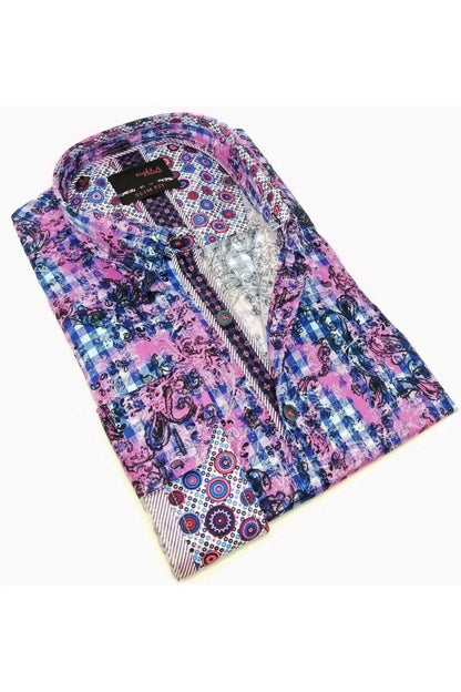 Button Down Print Shirt