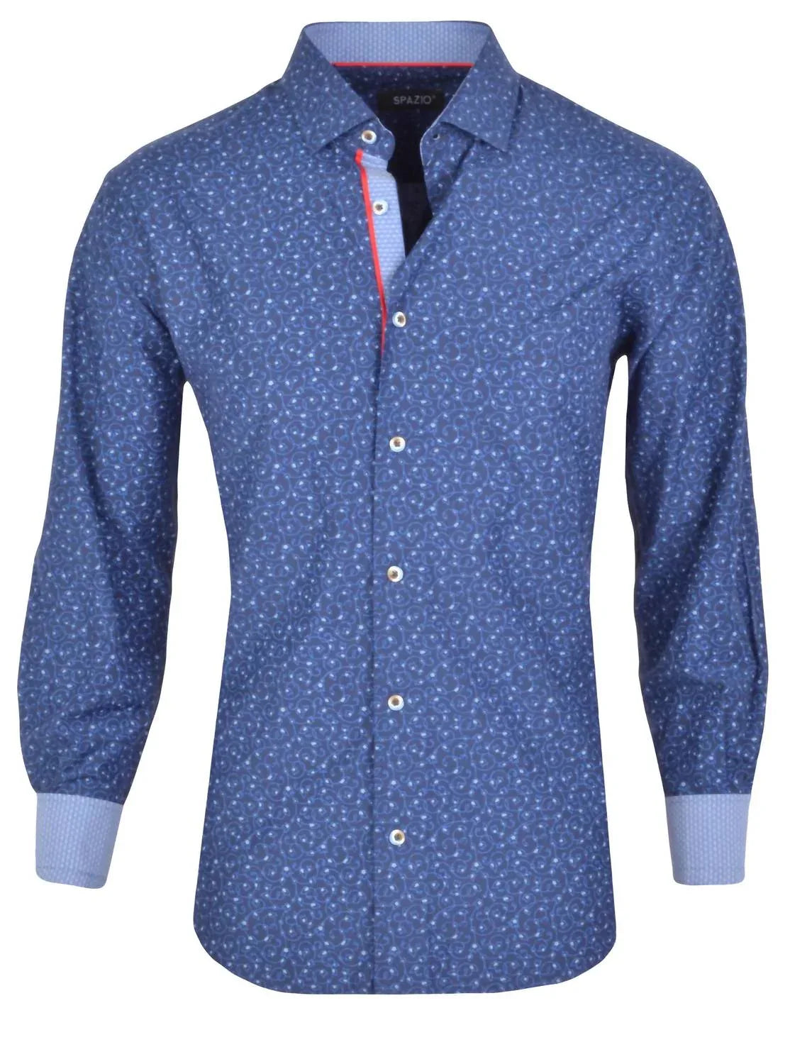 Spazio - Men's Vine Print Sport Shirt - Rack Hunt