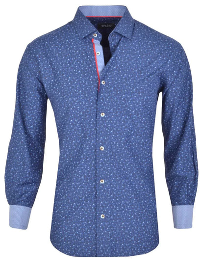 Spazio - Men's Vine Print Sport Shirt - Rack Hunt