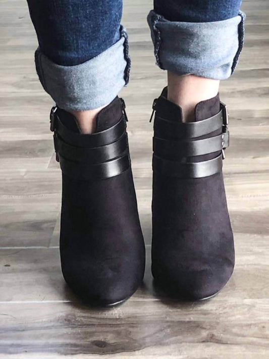 My Delicious Shoes - Buckle Strap Bootie - Rack Hunt -