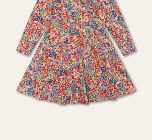 Girl's Daisley Long Sleeve Floral Dress