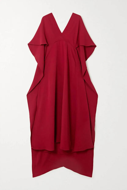 Valentino - Cape Effect Lace Trimmed Dress - Rack Hunt