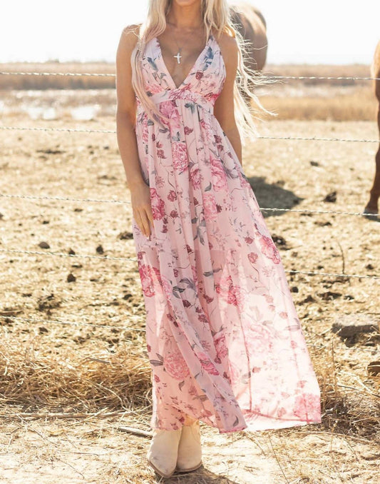 Rachelle Pleated Backless Dress
