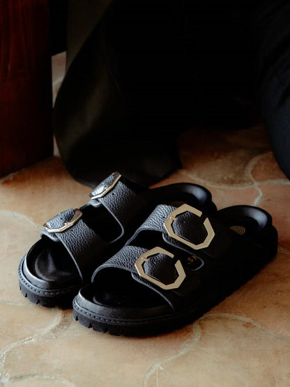 Women's Galia Embossed Leather Sandal
