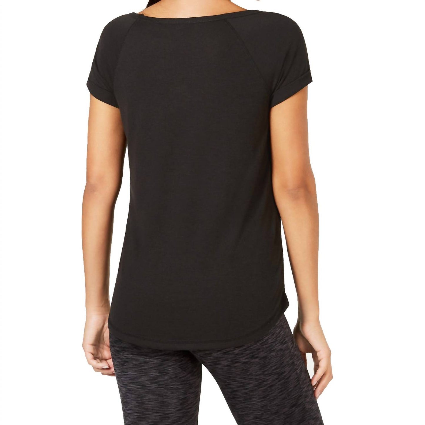Activewear Printed Short Sleeve Graphic Top