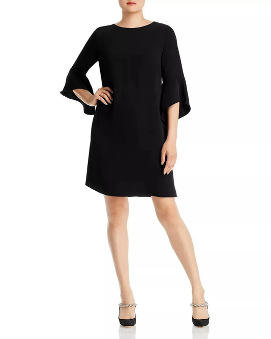 CAROLINE ROSE - Julia Crepe Bell Sleeve Knee Length Dress - Rack Hunt