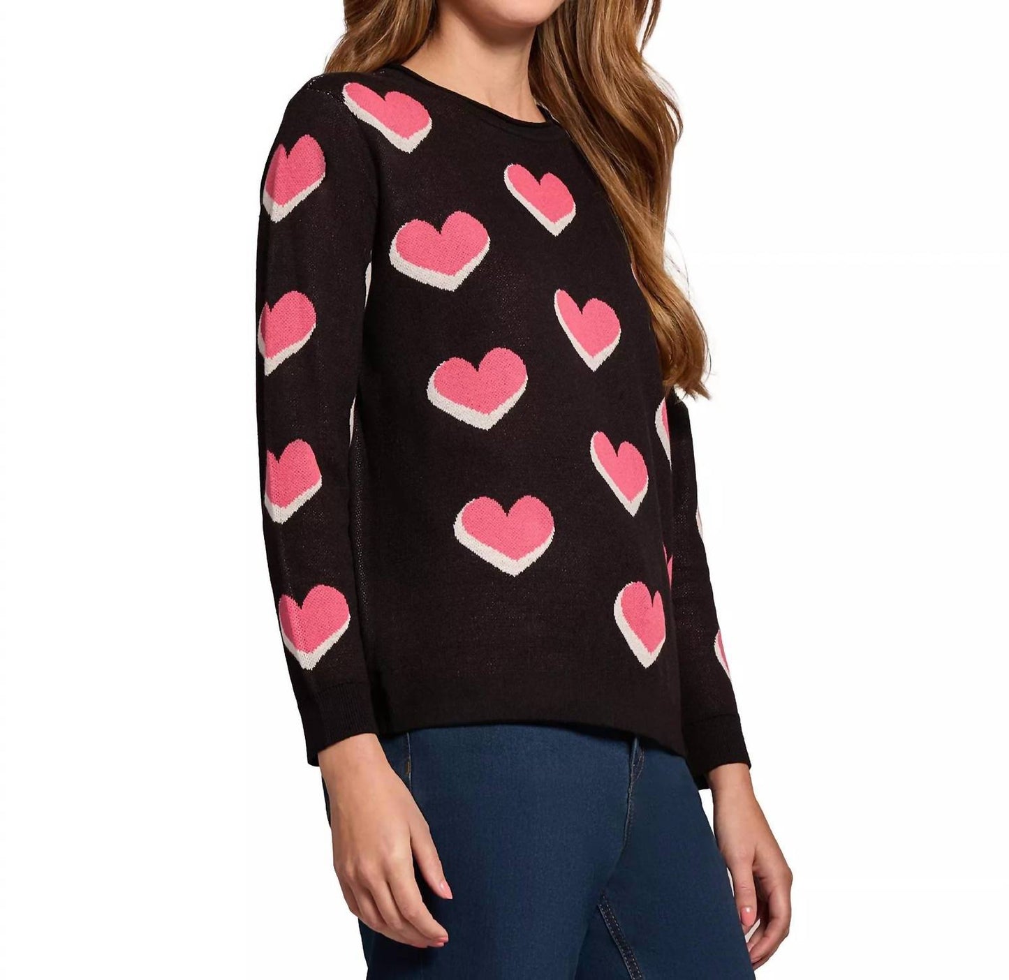 Scatter Heart Crewneck Jones Sweater