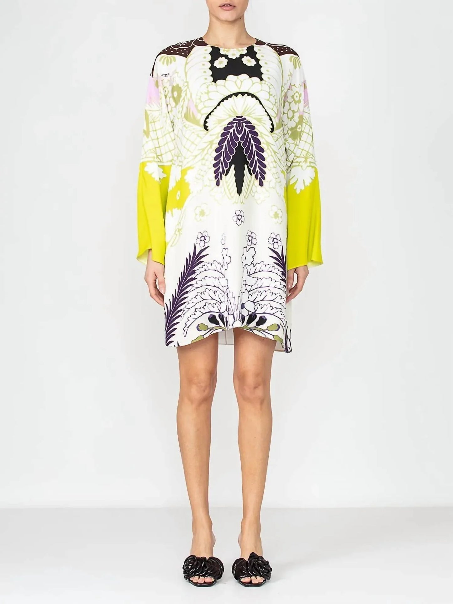 Valentino - Long Sleeve Printed Dress - Rack Hunt
