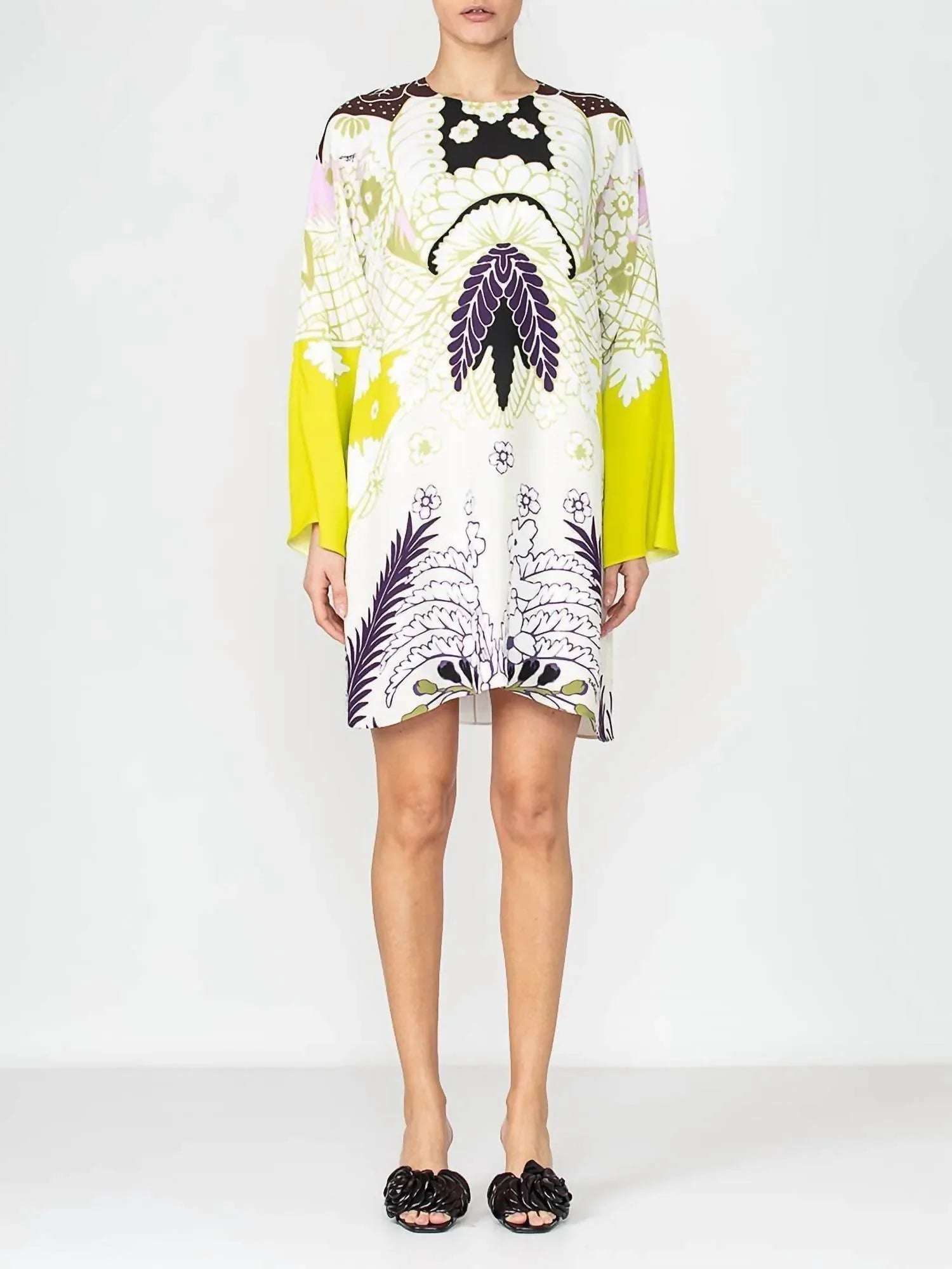 Valentino - Long Sleeve Printed Dress - Rack Hunt