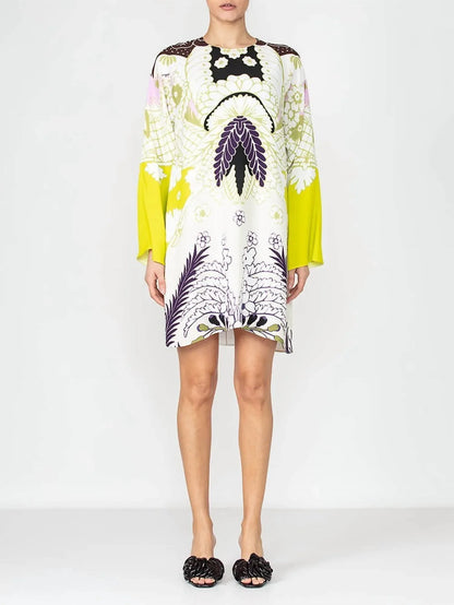 Valentino - Long Sleeve Printed Dress - Rack Hunt