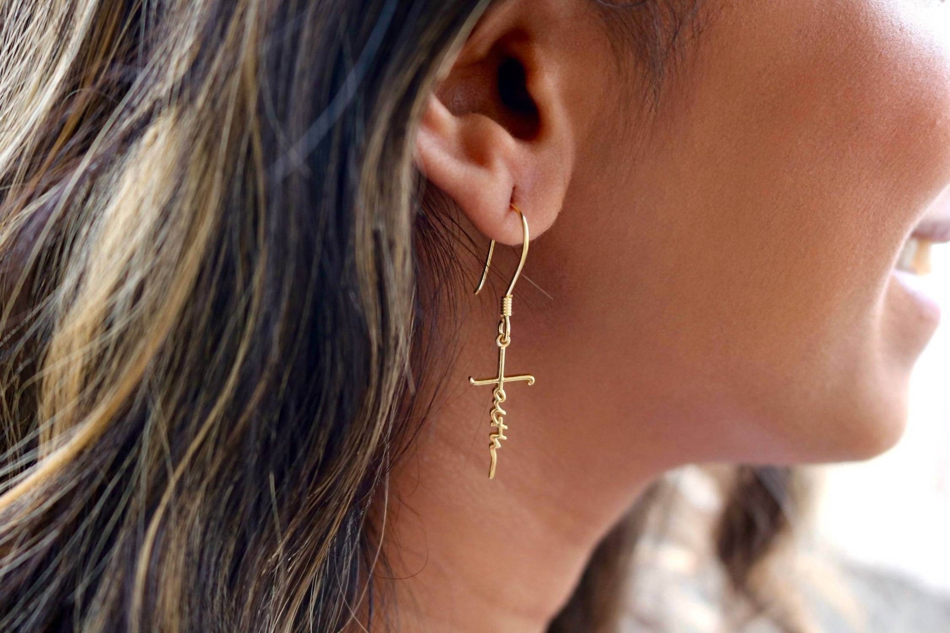 Allyanna Gifts - Women's Faith Dangle Earrings - Rack Hunt