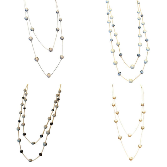 Must Haves by Paula - 4-pc Shiny Waterfall Beaded Opera Length Necklace - Rack Hunt -