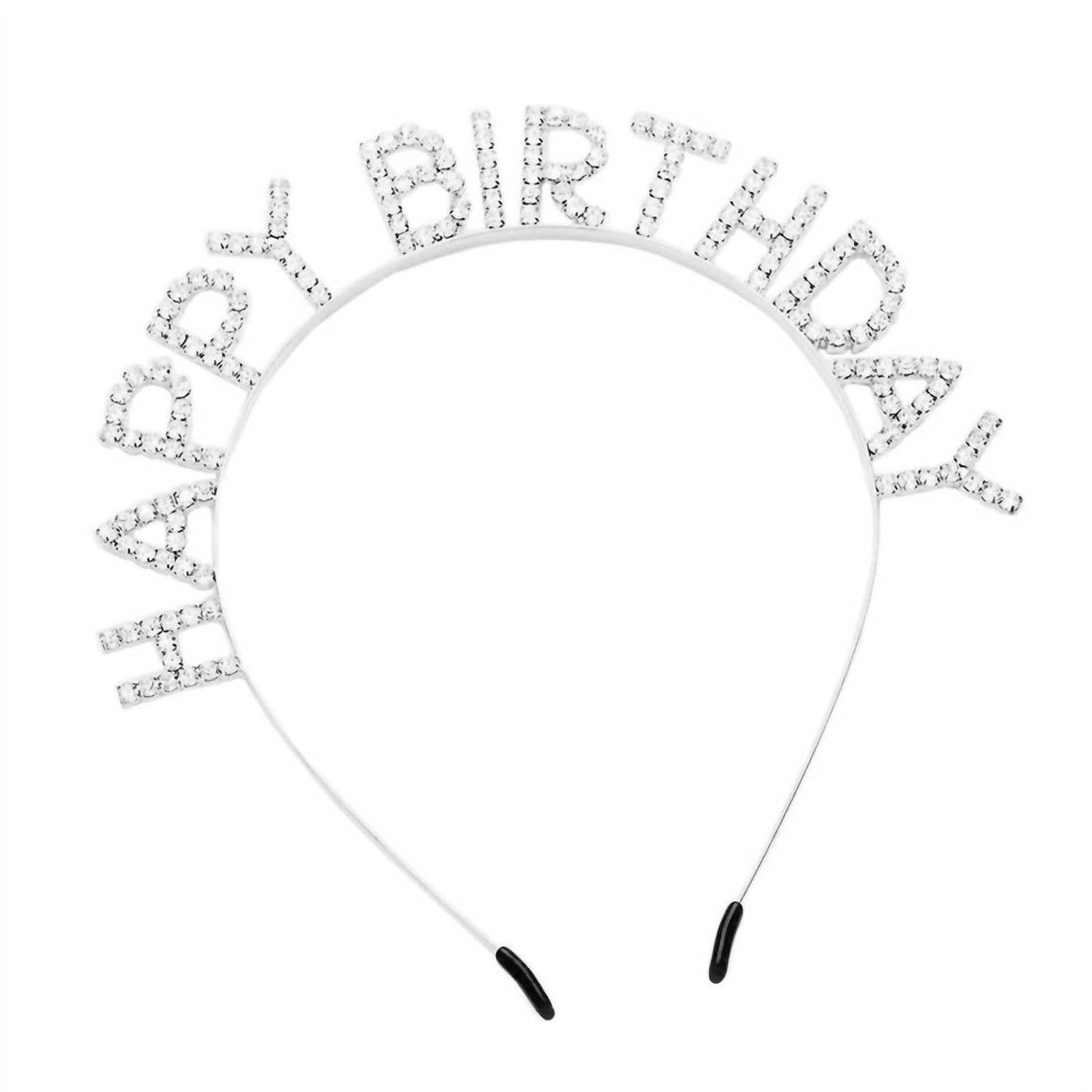 Pearl and Rox - Women's Happy Birthday Crystal Rhinestone Headband - Rack Hunt -
