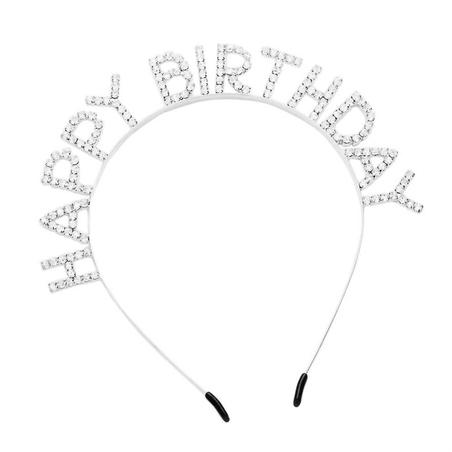 Pearl and Rox - Women's Happy Birthday Crystal Rhinestone Headband - Rack Hunt -