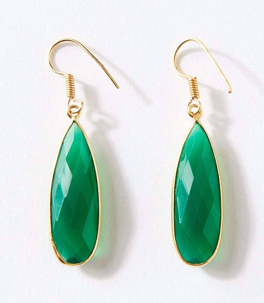 Women's Onyx Quartz Earrings