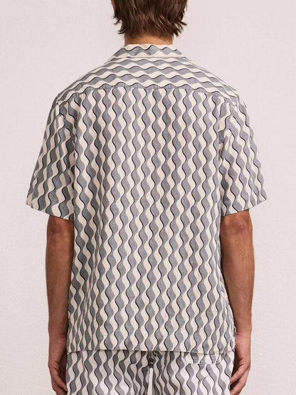 Roberto Listra Print Linen Shirt