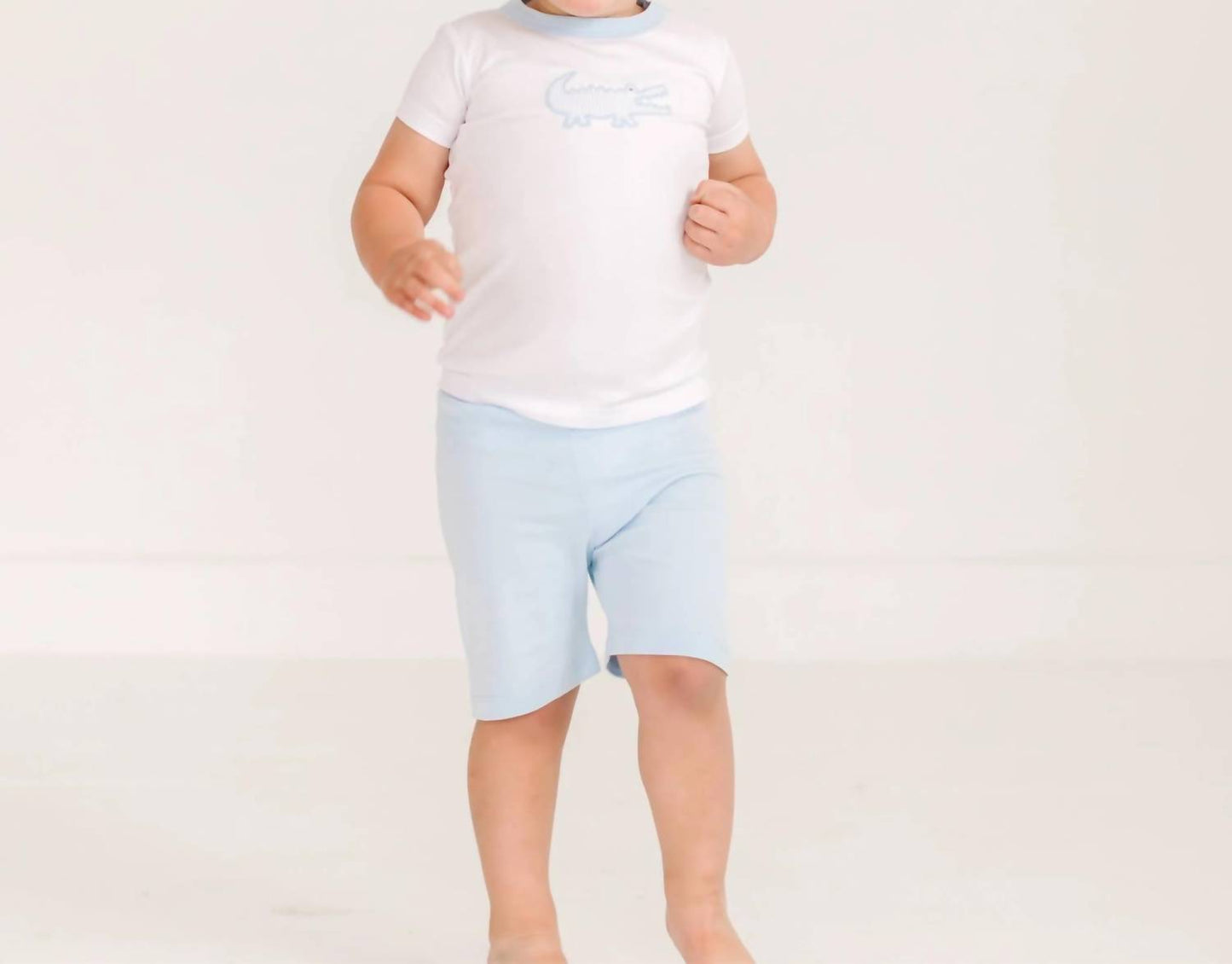 Boys Gator Applique Short Pajamas