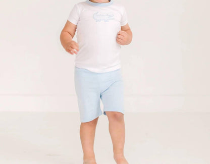 Boys Gator Applique Short Pajamas