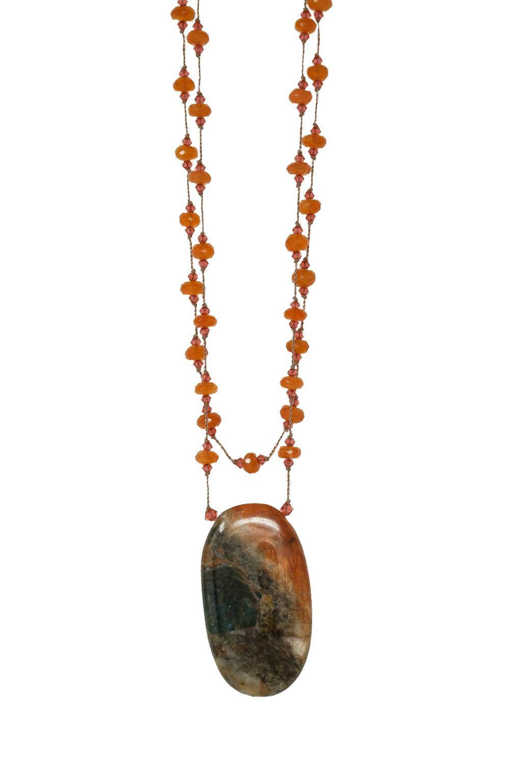 Margo Morrison - Women's Faceted Carnelian Apetite Necklace - Rack Hunt